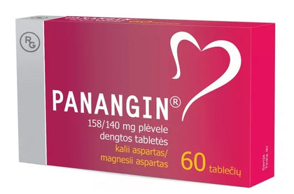 PANANGIN 158/140 mg N60 for Healthy Heart and Nervous & Cardiovascular Systems
