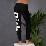 Leggings, black with Rich logo on left leg - FitnSupport