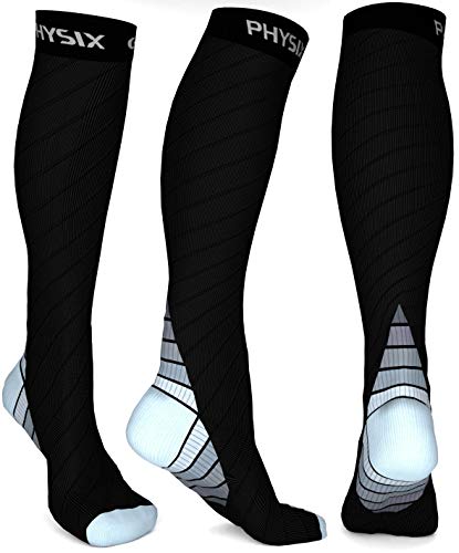 Physix Gear Compression Socks for Men Women (20-30 mmHg) Best
