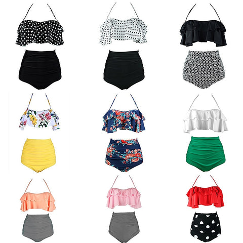 Bikinis Women Swimsuit High Waist - FitnSupport