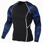 2pcs/Sets Long T Shirt+Pants Men's Workout - FitnSupport