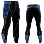 2pcs/Sets Long T Shirt+Pants Men's Workout - FitnSupport